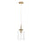Kichler Madden 15 Inch 1 Light Mini Pendant with Clear Glass in Champagne Bronze