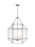 Visual Comfort & Co. Studio Collection Morrison modern 4-light indoor dimmable ceiling pendant hanging chandelier light in brushed nickel s
