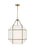 Visual Comfort & Co. Studio Collection Morrison modern 3-light indoor dimmable medium ceiling pendant hanging chandelier light in satin bra