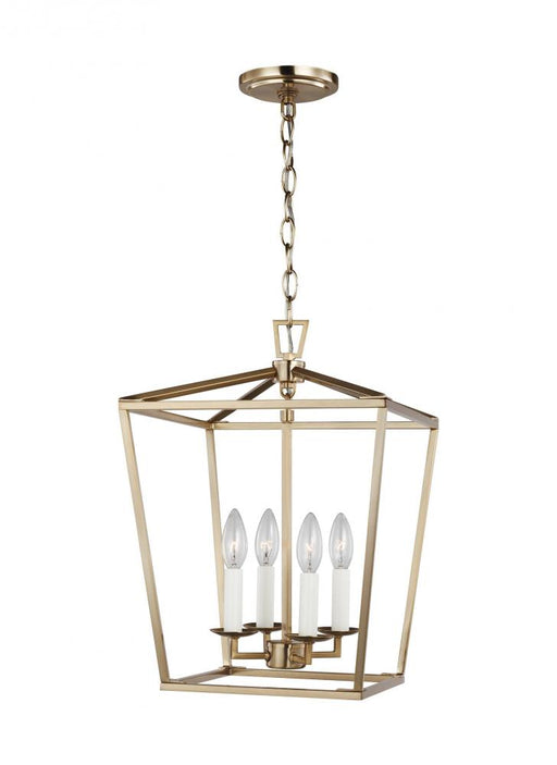 Visual Comfort & Co. Studio Collection Dianna transitional 4-light indoor dimmable small ceiling pendant hanging chandelier light in satin