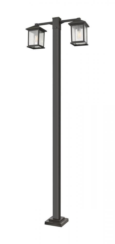 2 Light Outdoor Post Mounted Fixture | 531-2-536P-ORB