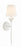 Crystorama Broche 1 Light Matte White Sconce