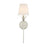 Crystorama Broche 1 Light Antique Silver Sconce