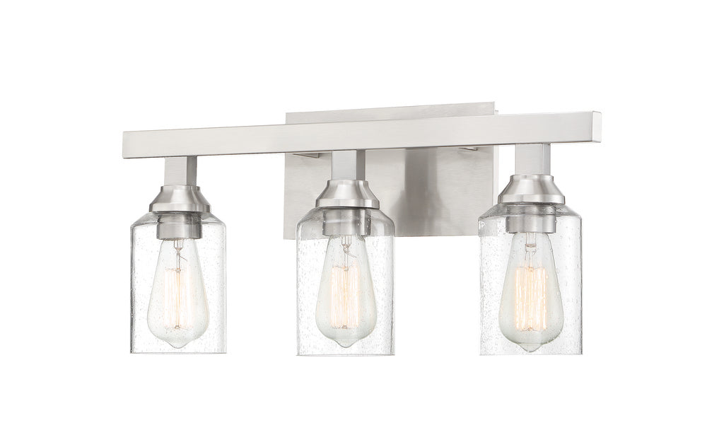 Craftmade Chicago 3 Light Vanity in Brushed Polished Nickel