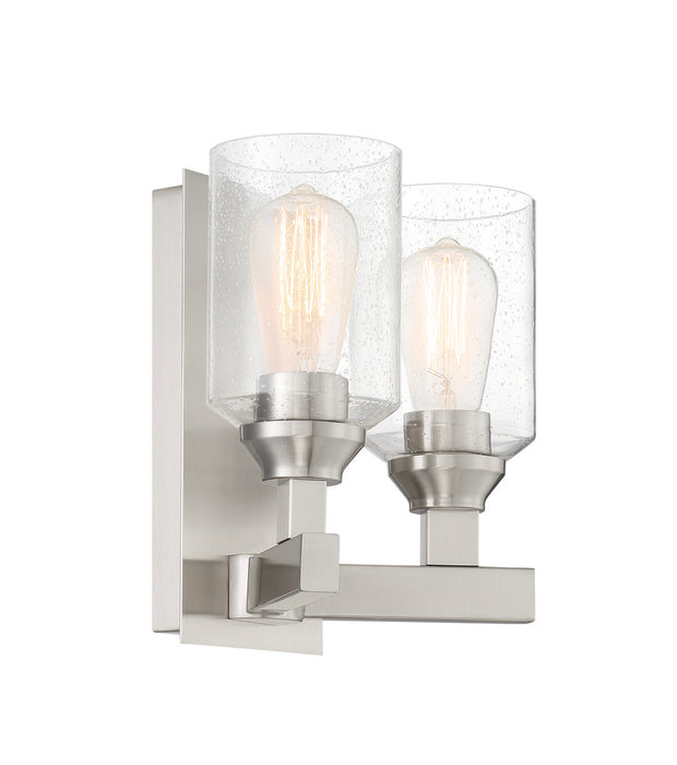 Craftmade Chicago 2 Light Wall Sconce in Brushed Polished Nickel