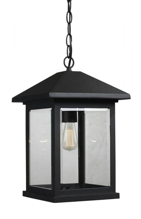 1 Light Outdoor Chain Mount Ceiling Fixture | 531CHB-BK