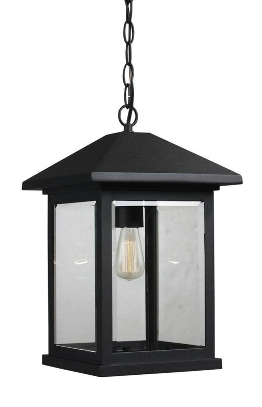 1 Light Outdoor Chain Mount Ceiling Fixture | 531CHB-BK