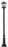 1 Light Outdoor Post Mounted Fixture | 531PHBR-518P-BK