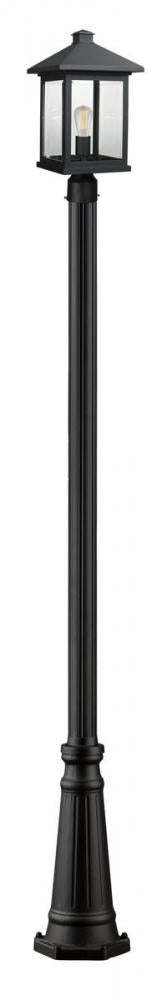 1 Light Outdoor Post Mounted Fixture | 531PHBR-519P-BK