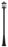 1 Light Outdoor Post Mounted Fixture | 531PHBR-519P-BK