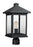 1 Light Outdoor Post Mount Fixture | 531PHBR-BK