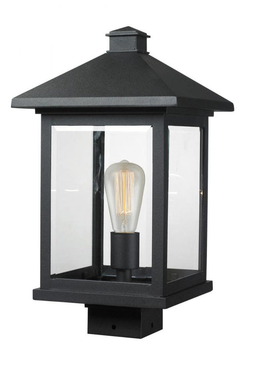 1 Light Outdoor Post Mount Fixture | 531PHBS-BK