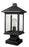 1 Light Outdoor Pier Mounted Fixture | 531PHBS-SQPM-BK