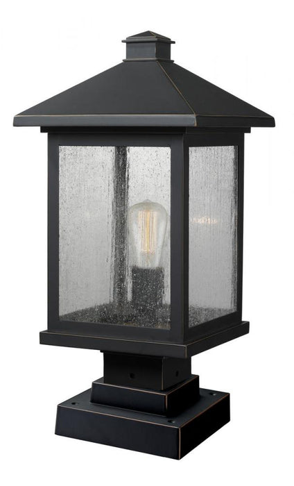 1 Light Outdoor Pier Mounted Fixture | 531PHBS-SQPM-ORB