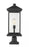 1 Light Outdoor Pier Mounted Fixture | 531PHBXLR-533PM-BK