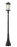 1 Light Outdoor Post Mounted Fixture | 531PHBXLR-564P-BK