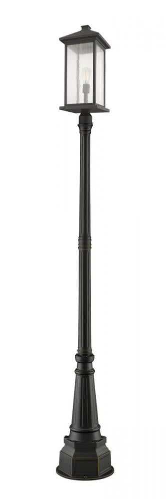 1 Light Outdoor Post Mounted Fixture | 531PHBXLR-564P-ORB