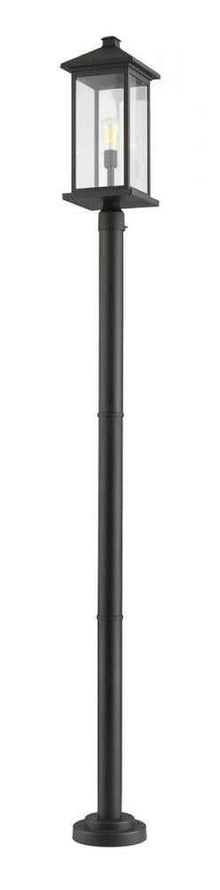 1 Light Outdoor Post Mounted Fixture | 531PHBXLR-567P-BK