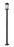 1 Light Outdoor Post Mounted Fixture | 531PHBXLS-536P-BK