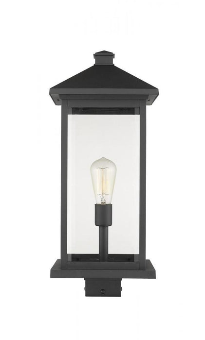 1 Light Outdoor Post Mount Fixture | 531PHBXLS-BK