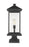 1 Light Outdoor Pier Mounted Fixture | 531PHBXLS-SQPM-BK