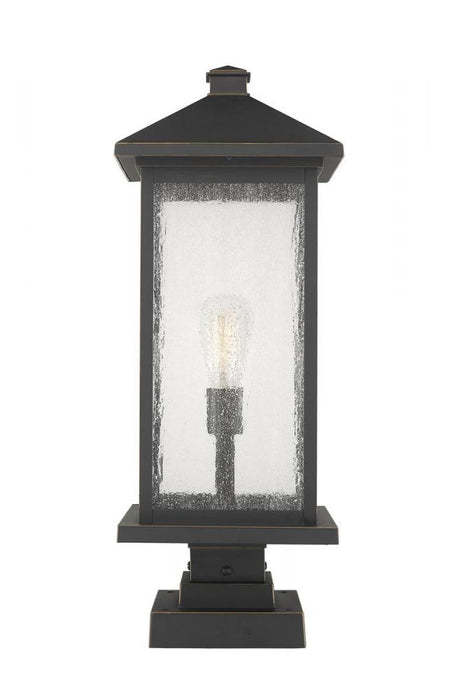 1 Light Outdoor Pier Mounted Fixture | 531PHBXLS-SQPM-ORB