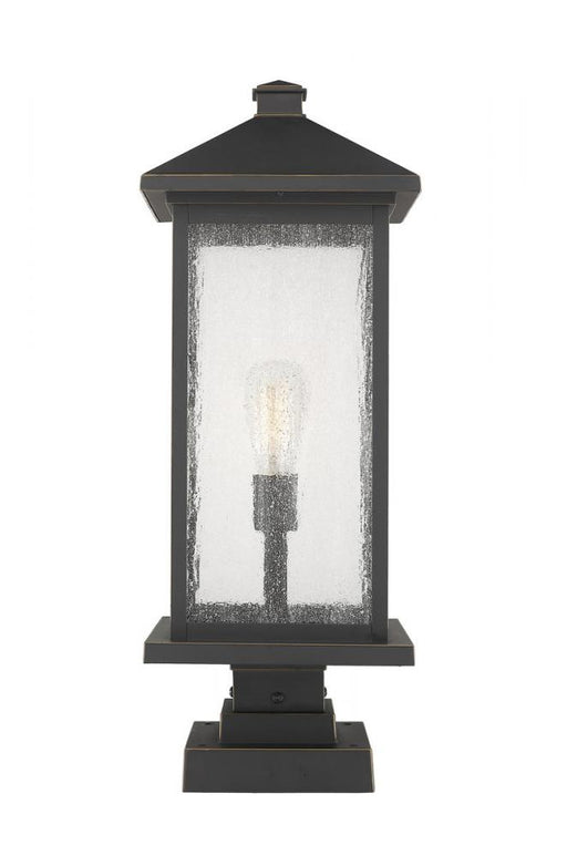 1 Light Outdoor Pier Mounted Fixture | 531PHBXLS-SQPM-ORB