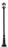 1 Light Outdoor Post Mounted Fixture | 531PHMR-518P-BK