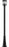 1 Light Outdoor Post Mounted Fixture | 531PHMR-519P-BK