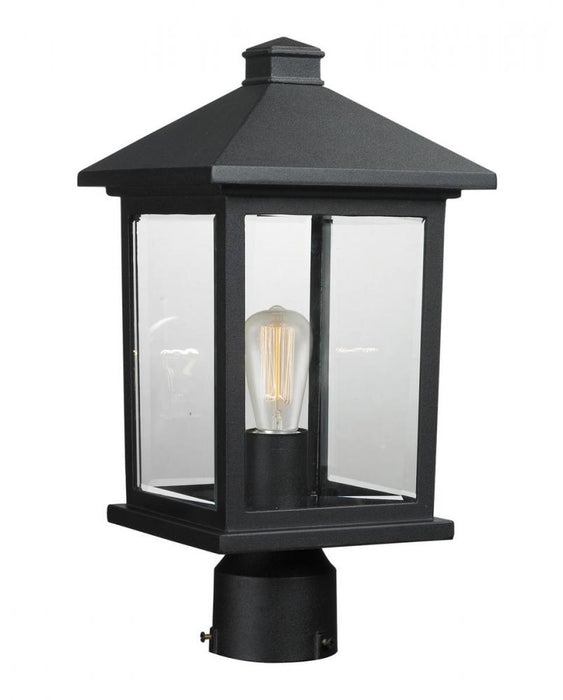 1 Light Outdoor Post Mount Fixture | 531PHMR-BK
