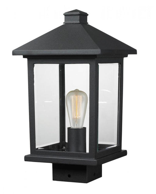 1 Light Outdoor Post Mount Fixture | 531PHMS-BK