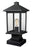 1 Light Outdoor Pier Mounted Fixture | 531PHMS-SQPM-BK