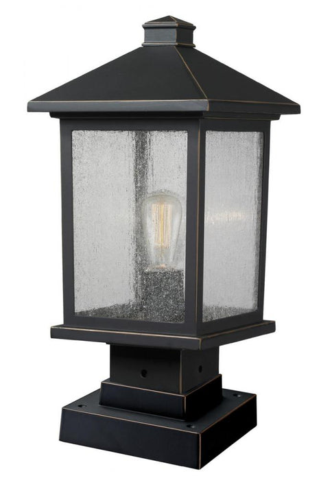 1 Light Outdoor Pier Mounted Fixture | 531PHMS-SQPM-ORB