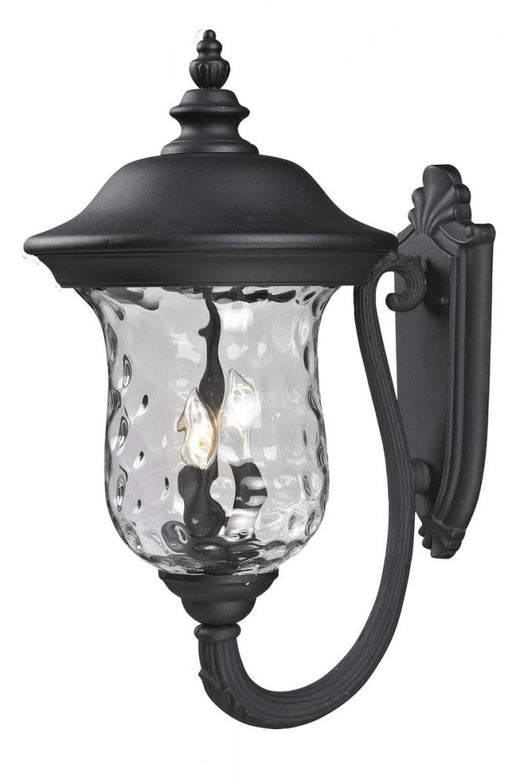 3 Light Outdoor Wall Light | 533B-BK