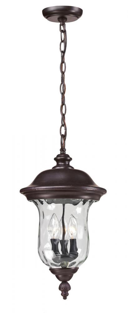 2 Light Outdoor Chain Mount Ceiling Fixture | 533CHM-RBRZ