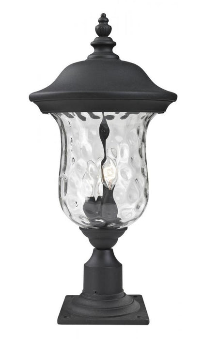 3 Light Outdoor Pier Mounted Fixture | 533PHB-533PM-BK