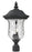 3 Light Outdoor Post Mount Fixture | 533PHB-BK