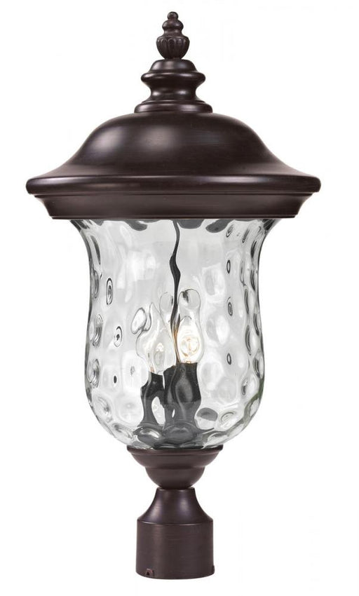 3 Light Outdoor Post Mount Fixture | 533PHB-RBRZ