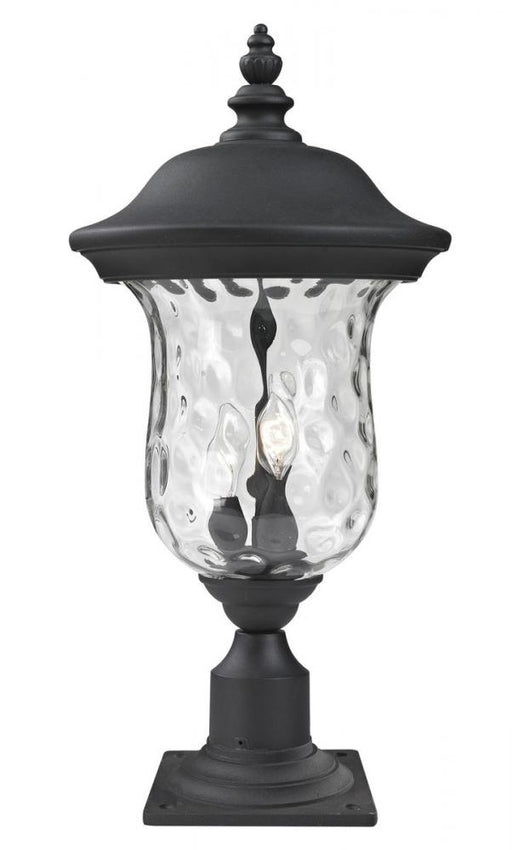 2 Light Outdoor Pier Mounted Fixture | 533PHM-533PM-BK