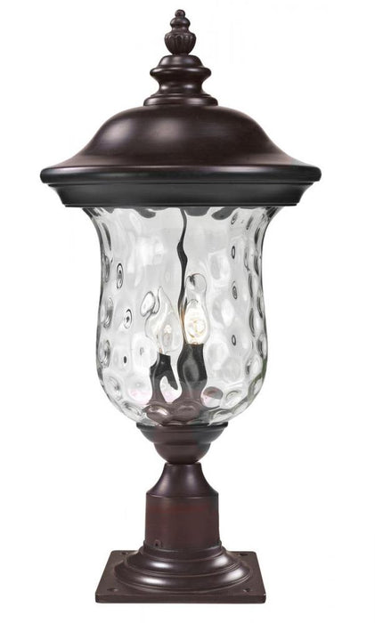 2 Light Outdoor Pier Mounted Fixture | 533PHM-533PM-RBRZ