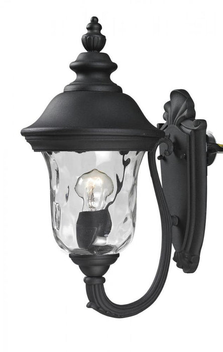 1 Light Outdoor Wall Light | 533S-BK