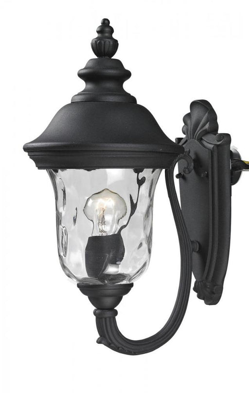 1 Light Outdoor Wall Light | 533S-BK