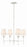 Broche 4 Light Matte White Chandelier | 534-MT