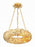 Crystorama Broche 6 Light Antique Gold Chandelier
