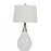 Craftmade 1 Light Metal/Poly Base Table Lamp in White/Brushed Nickel
