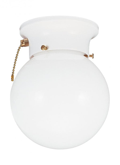 Generation Lighting One Light Ceiling Flush Mount with On/Off Pull Chain