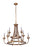 Craftmade Marlowe 9 Light Chandelier in Satin Brass