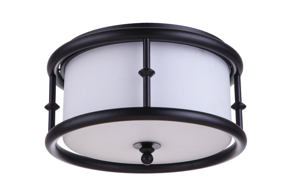 Craftmade Marlowe 3 Light Flushmount in Flat Black