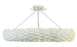 Broche 33.5'' Matte White Semi Flush Mount | 538-MT_CEILING