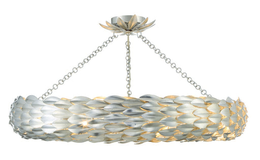 Broche 33.5'' Antique Silver Semi Flush Mount | 538-SA_CEILING